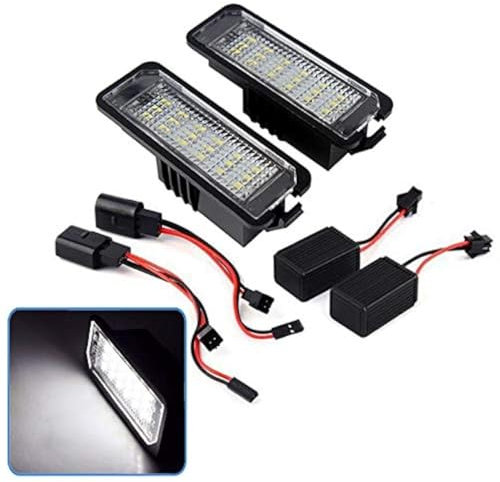 Rui Xin Trade Led License Plate Light Bulb Car Number Plate Light 12V Canbus Xenon White 2PCS