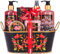 BRUBAKER Cosmetics - Coffret de bain & douche - Fruit de la passion/Love - 12 Pièces - Bassine vintage décorative - Idée cadeau