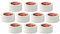 KIP 3818 PVC-Klebeband weiß, quer gerillt 50 mm x 33 m - 10 Rollen