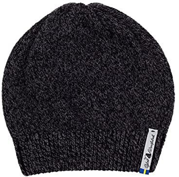 ÖJBRO VANTFABRIK Mütze 100% Merinwolle Gr. M grau Winter Strickmütze Wolle warm, weich, Made in Sweden Karg Rörö