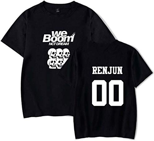 Flyself Unisex KPOP NCT Dream T-Shirt Sommer Casual Kurzarm T-Shirts WE Boom Druck Bluse Lose Tops Yuta Taeyong Jaehyun Mark WINWIN