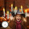 Ymenow LED Stabkerzen mit Timerfunktion, 6 Stück Elektrische LED Kerzen Flackernde Flamme Harry Potter Schwimmkerzen für Halloween Weihnachten Saisonale Party Schlafzimmer Wohnzimmer Fenster Deko