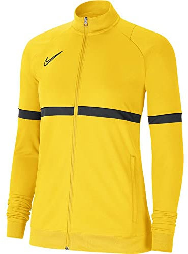 Nike Academy 21 Knit Track Jacket - Giacca sportiva da donna, Donna, Giacca da tuta, CV2677-719, giallo/nero/antracite/nero, M