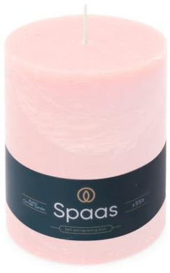 Spaas Rustik-Stumpenkerze, 100/130 mm, 95h, hellrosa