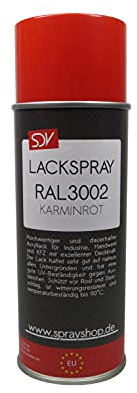 SDV Chemie Lackspray RAL 3002 KAMINROT 6x 400ml glänzend Acryllack