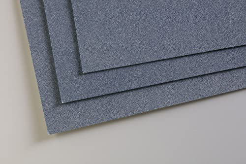 Clairefontaine 696165C - Packung mit 5 Zeichenbögen Pastelmat, ideal für Trockentechniken und Pastell, DIN A3 29,7x42 cm 360g, Dunkelblau, 1 Pack