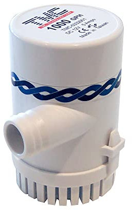 TMC Pompe de Relevage Cale R18 1000 12 V Blanc