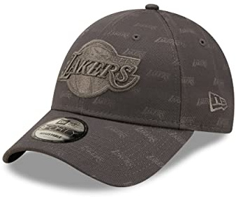 New Era Los Angeles Lakers NBA Monogram AOP Grey 9Forty Snapback Cap