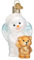Old World Christmas Baby Snow Angel Glass Blown Ornament for Christmas Tree