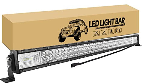 RIGIDON 42 Zoll 105cm 540W Wasserdicht LED Arbeitsscheinwerfer Bar, Led lichtbalken 12V 24V 6000K lichtleiste KFZ, Offroad Scheinwerfer für Auto SUV ATV UTV LKW 4x4 Nebelscheinwerfer