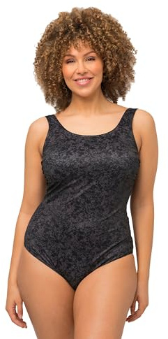 Ulla Popken, Damen, große Größen, Badeanzug Softline DG Steinoptik, Alice