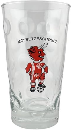1. FC Kaiserslautern - Moi Betzeschobbe Dubbeglas 0,5 L - Das Schorleglas für Pfalz, Betze und 1. FCK Fans