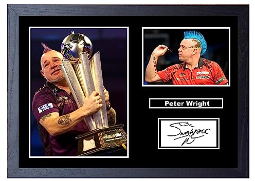 Hochwertiger Peter Wright, signiert/signierter Druck, A4, gerahmt, 34 x 24 cm