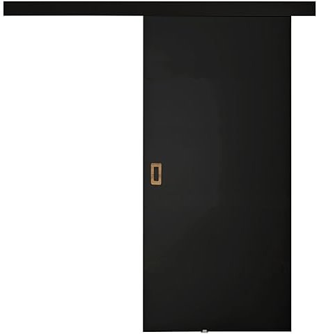 KIER FURNITURE Schiebetür Komplettset WERDI 80 - Innentüren Komplettset - Wohnzimmer Schiebetür - Modern Schiebetüren - Sliding Door - Tür Eiche Handwerk 86x205x1,6 cm