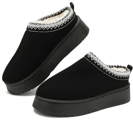 Rumkok Stivali Da Neve Donna, Invernali Caldo Comode Moda con stivali con pelo Scarpe, Leggeri e Antiscivolo Breve Doposci Stivaletti Scarponcini Scarpe Stivali per Esterni