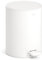stardis Cubo de basura con pedal (3 L, acero inoxidable, cierre suave, cierre silencioso), color blanco