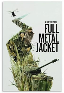 LIANGSHUANG 1987 Krieg Drama Film Full Metal Jacket Poster Bild Druck Wandkunst Poster Malerei Leinwand Poster Kunstwerke Zimmer Ästhetisch 40 x 60 cm