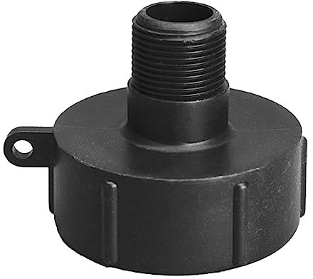 Anulely Adaptador de depósito IBC, conector de recipiente IBC, conector de barril de sonido, conector de tanque, adaptador de manguera de depósito de agua, adaptador de depósito de agua, adaptador de