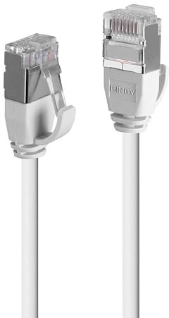 LINDY 47596 5m Cat.6A F/UTP LSZH Ultra Slim Netzwerkkabel, grau