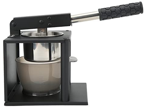 Manual Press Juicer Fruit Squeezer 304 Stainless Steel Hand Pressed Juicer Lever Design Hand Crank Juicer with Two Filters for Home Use Orange Citrus Lemon