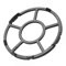 Luxshiny Cast Iron Wok Support Ring, Non-Slip Gas Stove Trivet, Universal Pan Stabiliser for Kitchen, Black (17.8x17.8x0.7cm)