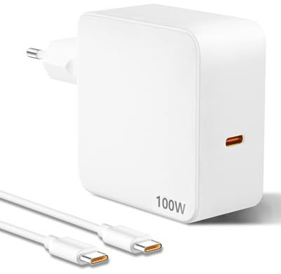100W USB C Charger PD GAN Fast Charging USB C Plug with Type C Cable 100W for MacBook Pro/Air, DELL XPS 15, Huawei, iPhone 15/14/13, iPad Pro, Galaxy S23/S22and More Type C Devices