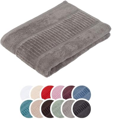 liebling Badetuch Bio Baumwolle, Serie Organic, 500 gr. / m², 100 x 150 cm, 60 Grad, saugstark, schnelltrocknend, Farbe: Silber