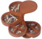 JSVER Schmuckkästchen Damen,Holz Schmuckaufbewahrung Schmuckkasten Wassertropfenform,Modern Schmuckkästchen Mädchen mit 4 Ebenen Drehbar ideal für Geburtstagsgeschenke,geschenke für mädchen