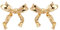 Schleifen-Ohrstecker – Schleifenknoten-Ohrringe, Schleifen-Ohrstecker für Frauen, bezaubernde glänzende Ohrringe mit 14 Karat Gold für Dating, Versammlungen, Zuhause, Arbeit, Reisen, 0,79 x 0,91 cm,