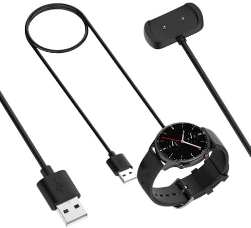 Fiorky Smartwatch Dock Charger Adapter USB Charging Cable Charge Wire for Amazfit Bip 5 Unity/Bip5 Smart Watch Accessories