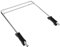IWOWHERO Foot Rest Stool Gaming Chair Replacement Parts Home Chair Footrest Barber Chair Foot Rest Chair Footrest Attachment Chair Foot Rest Replacement Stainless Steel Silver