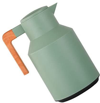 Ciieeo Caffettiera Isolata in Bottiglia Capacità 1l Manico in Legno A Prova Di Perdite E Facile Da Pulire Per Ufficio Casa E Viaggio