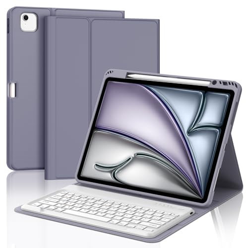WINCHKING Clavier pour iPad Air 13 Pouces M3 2025 - Coque Clavier pour iPad Air 13 Pouces M2 2024, AZERTY