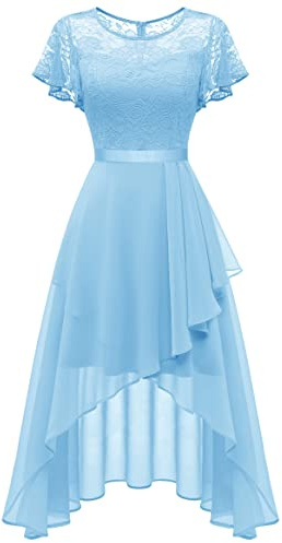 WedTrend Women's Homecoming Dresses 2025 Formal Dress Flutter Sleeve Wedding Guest Dress