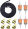 Fuel Line Kit, Diesel Heater Fuel Line, 1 Meter Fuel Pipe with 2pcs Fuel Filters and 10pcs Hose Clamps for Moto, Scooter, Cars, Tractors, Lawn Mower and Small Engines
