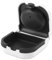 Hearing Aid Storage Case, Mini White Portable Earing Aid Protector Box, Features High Elastic Silicone Air Cushion to Prevent Damage, Compatible with Most Hearing Aids