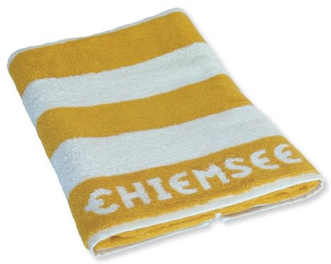 Chiemsee Jacquard-Saunatuch, Farbe Gelb, Größe 80x200 cm