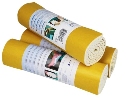 Fieltro Adhesivo Podológico Herbitas – Protección Plantar y Descarga de Presión Antirozaduras – Diferentes Grosores – Recortable, Profesional, Autoadhesivo. (5Mm, 1 Unidad)