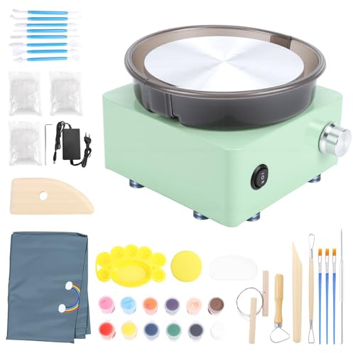 Mini Kit Ruota Ceramica, 6 DIY Strumenti per Ceramica per Principianti