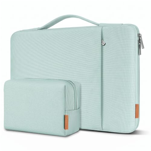 DOMISO Laptoptasche für 13 Zoll MacBook Air M5 2026/M4/M3/M2/M1,MacBook Pro | Wasserdichte Laptophülle MacBook Tasche Laptop Hülle Case mit Griff für MacBook Air,MacBook Pro M2/M1,Surface Pro,Minzgrün