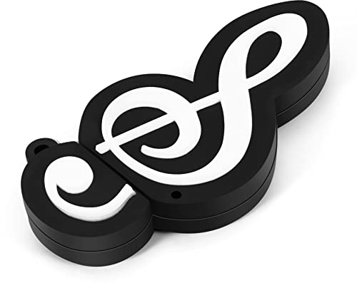Ksrnsne USB-Speicherstick, USB 2.0, niedlich, in Form einer Animation, Musiknoten, Symbol, USB 2.0, externer Speicher, USB-Stick, 16 GB