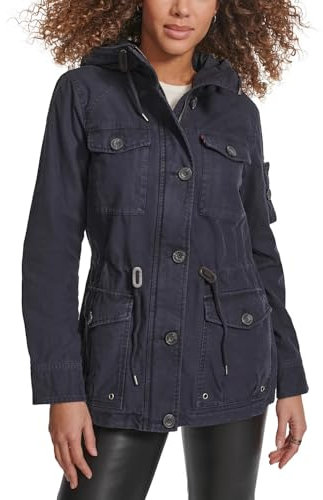 Levi's Veste à capuche en coton pour femme - Bleu - Medium