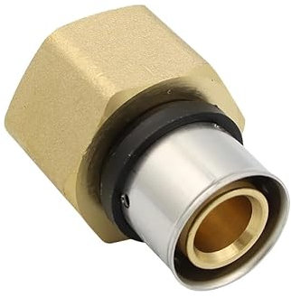 Pipetec Pressfitting Übergang 26x3 mm 1 Zoll Innengewinde TH Kontur Verbundrohr, DVGW, TH-Profil