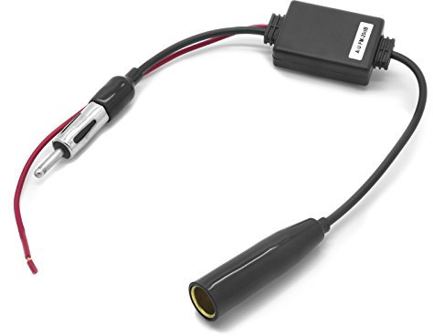 Adapter-Universe 20 dB Antennenverstärker AM/FM Signal Verstärker 12 V Autoradio KFZ Antenne passend für Universal