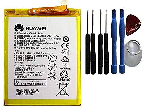 Batteria di ricambio originale per Huawei P9 Lite HB36648ECW con kit di attrezzi
