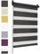 Sonello Store Enrouleur Jour Nuit Klemmfix sans perçage 80cm x 130cm Noir, Facile à Installer avec Clips pour Fenêtre ou Porte, Stores Zébrés de Protection Solaire, Store Enrouleur en Tissu Double