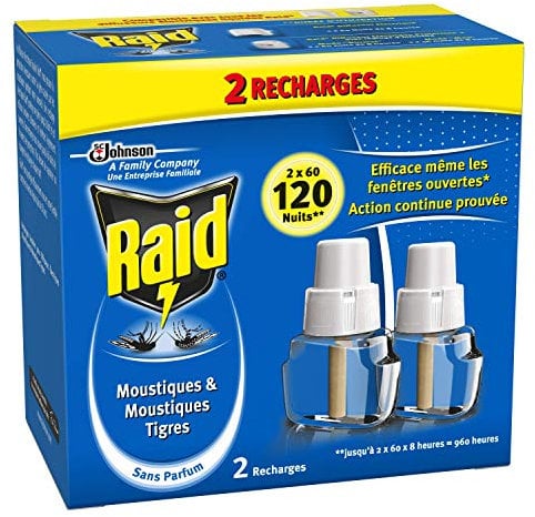 Raid Household Electric Insecticide Liquid Refill 2 x 60 Nights – Pack of 2