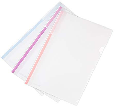 TARIFOLD Fr 511539 – Pack 12 Pochettes Coin A4 Color Dream, Polypropylène Recyclable, Dossier Pochette Documents Assorties : Bleu Poudré/Rose Quartz/Lilas
