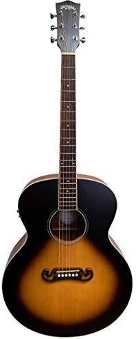 Santana ST-SG100 - Westerngitarre mit eingebautem Tonabnehmer und Stimmgerät, Sunburst