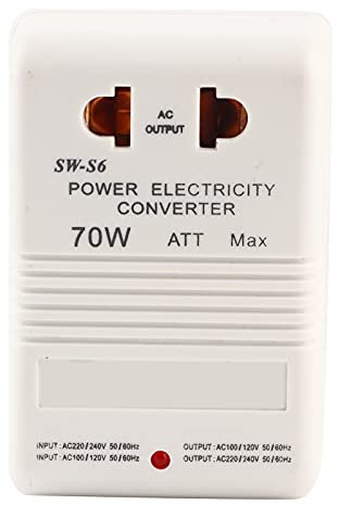 Leistungstransformator Spannungswandler, Stecker Adapter, 70W 110V/120V zu 220V/240V Step-Up & Down-Spannungswandler Transformator (CN-Standardstecker)